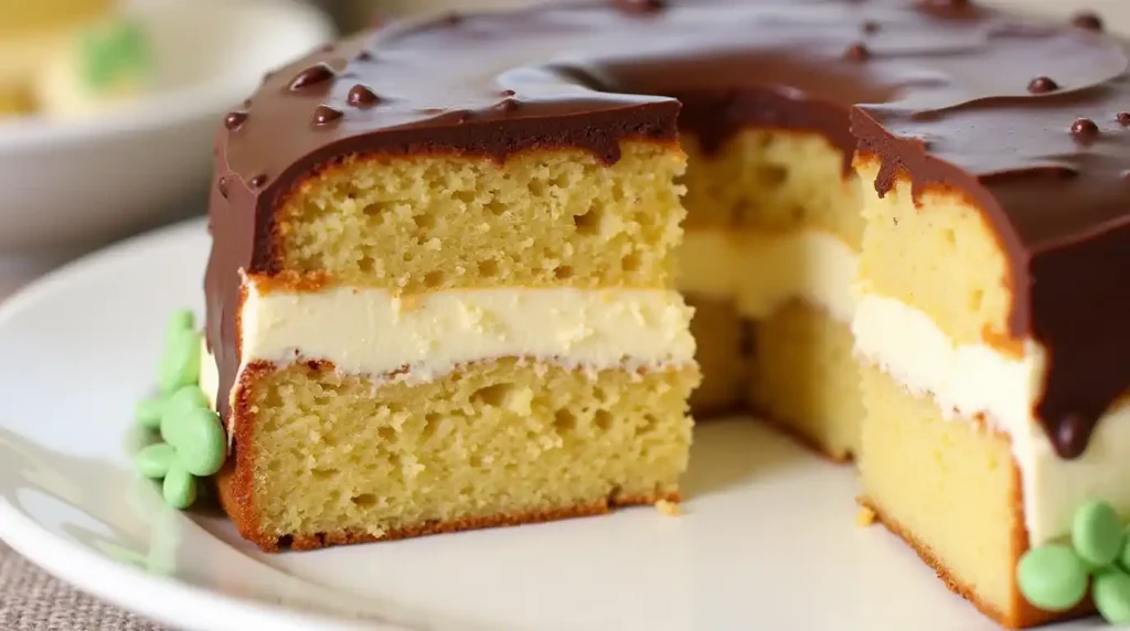 Classic Boston Cream Cake – Rich & Creamy