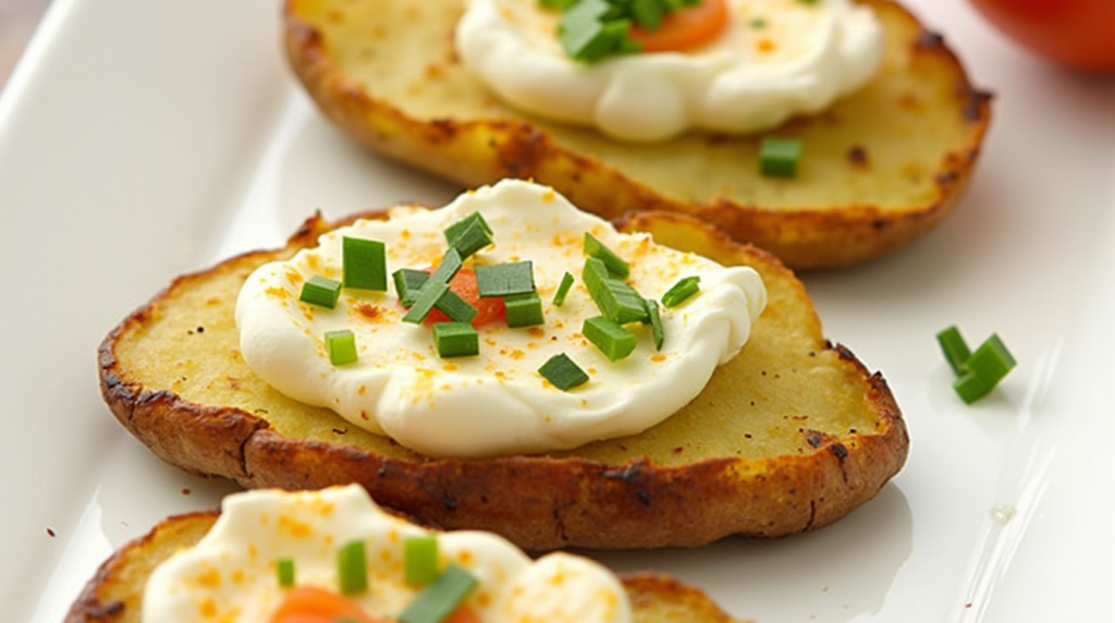 Cottage Cheese Recipe for Air Fryer Baked Potato Skins - Crispy & Creamy