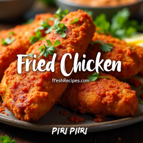 Crispy Piri Piri Fried Chicken with a spicy kic