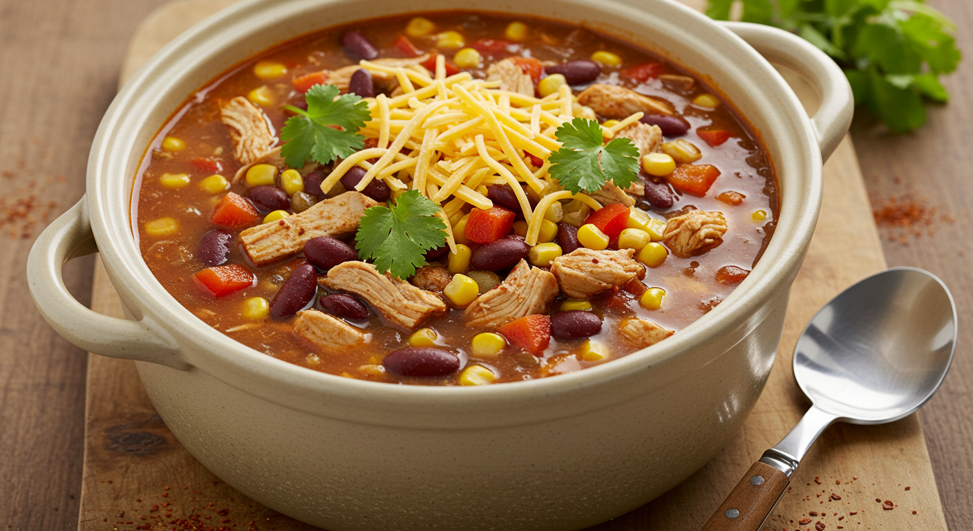 Spark Recipes Chicken Taco Soup - Easy and Flavorful