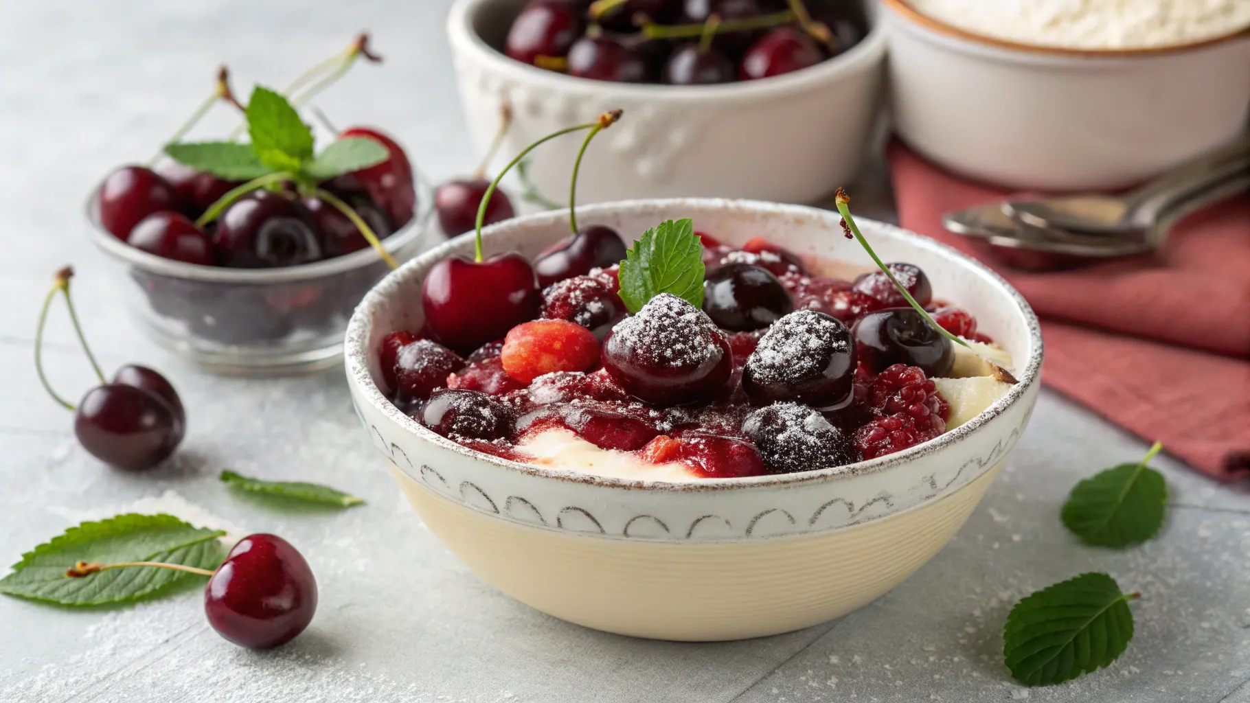 Easy Fresh Cherry Cobbler Recipe – Perfect July 4th Dessert