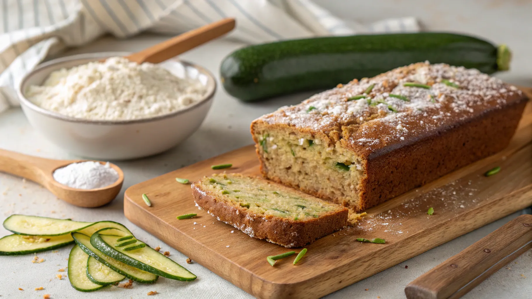 Moist Zucchini Bread Freshly Baked
