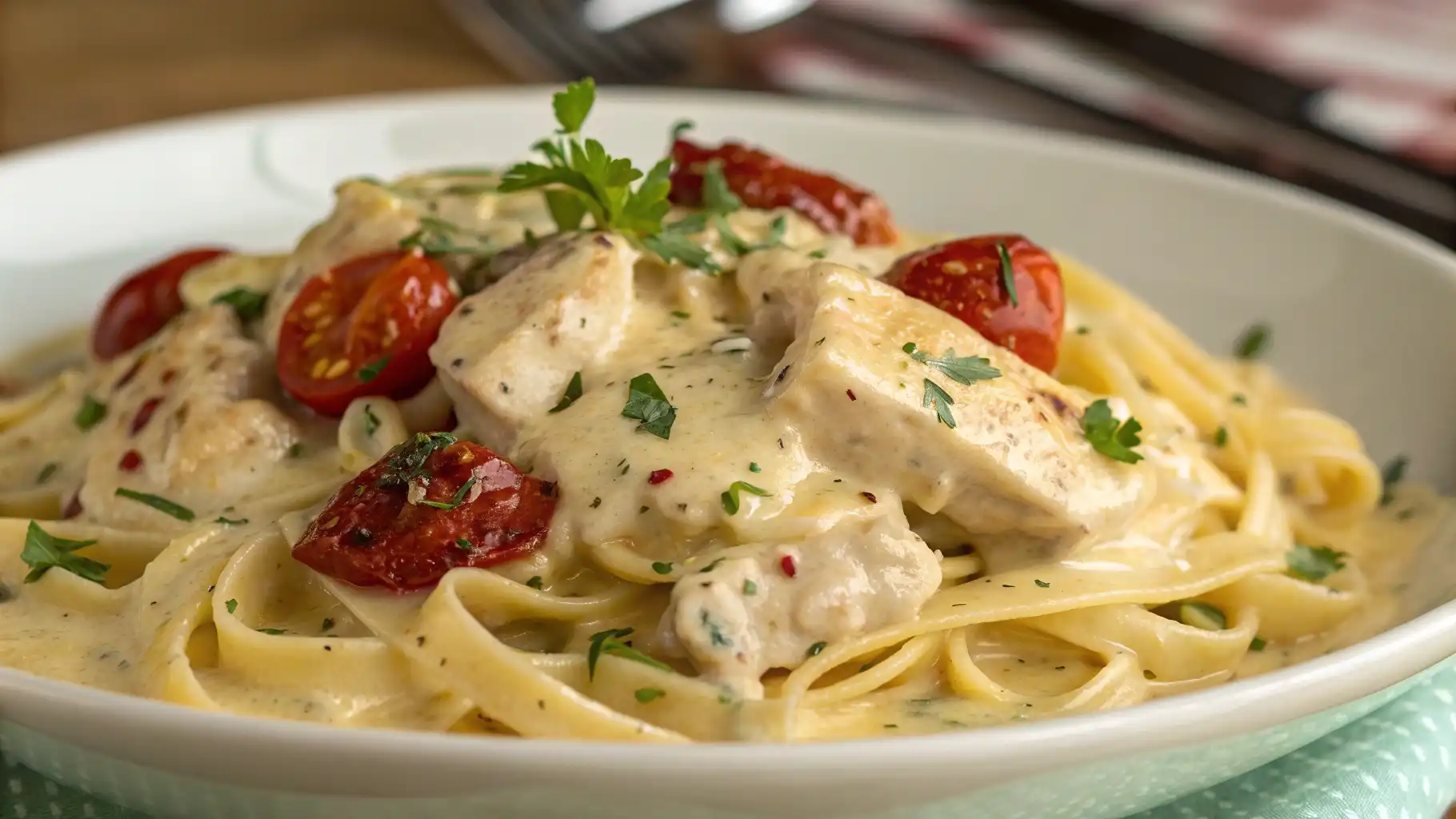Creamy Dairy Free Chicken Alfredo