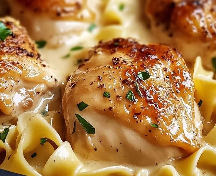 One-Pan Chicken with Buttered Noodles