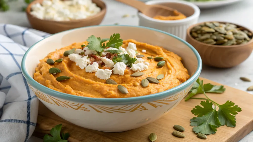 Pumpkin Whipped Feta Dip – A Cozy Autumn Snack