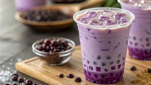 Homemade Taro Milk Tea Recipe with Boba Milk Tea Style