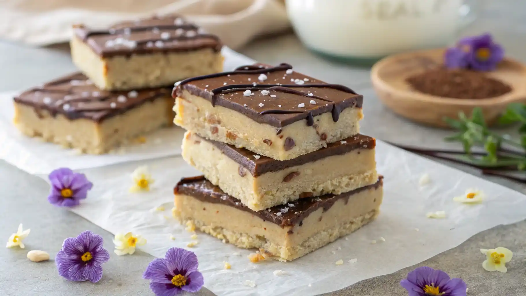 No Bake Cookie Dough Bars