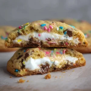 Chocolate Chip Peep Stuffed Easter Cookies, a festive spring dessert treat