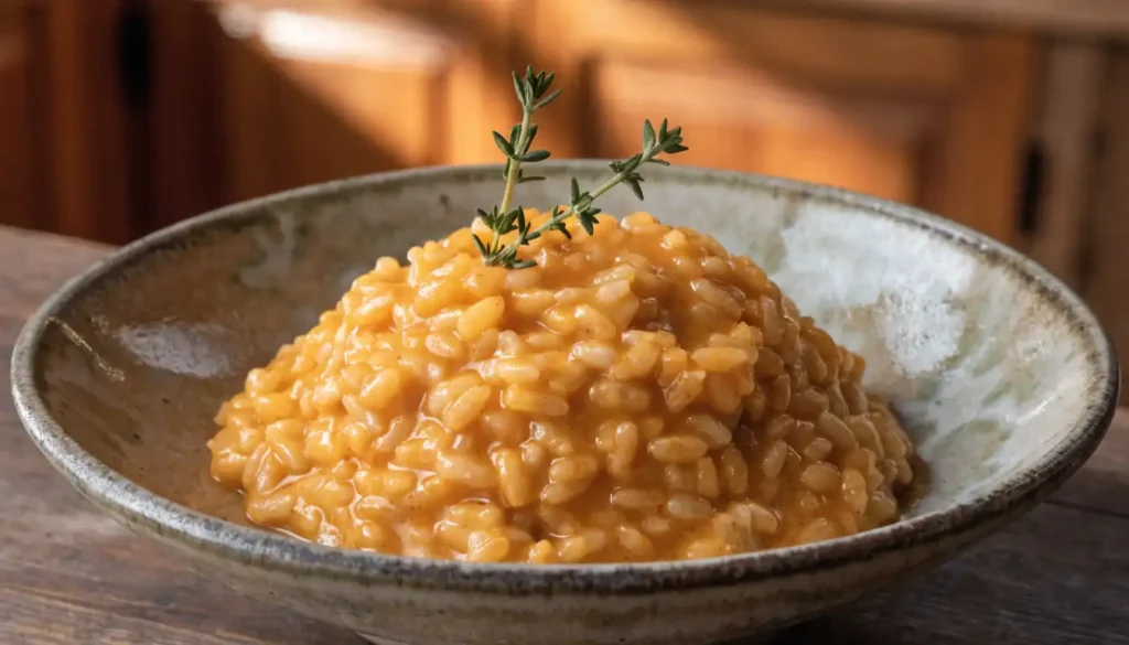 Scallops with Parmesan Risotto