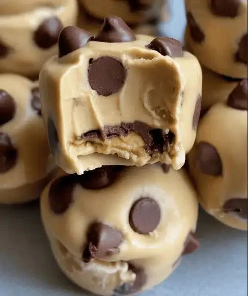 Frozen Greek Yogurt Peanut Butter Bites served in a bowl
