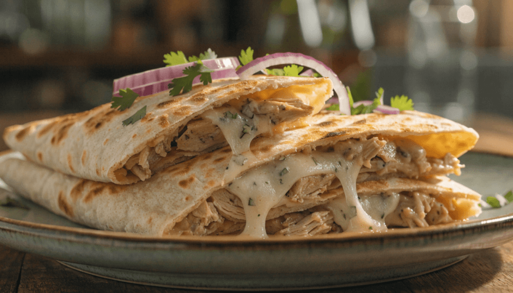 High-Protein Chicken Ranch Quesadilla