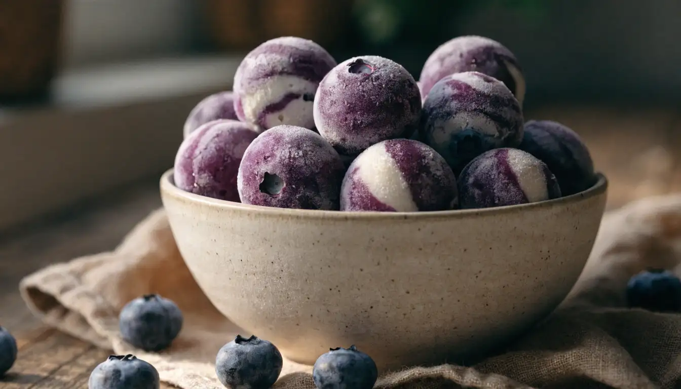 Healthy Frozen Peanut Butter Greek Yogurt Bites