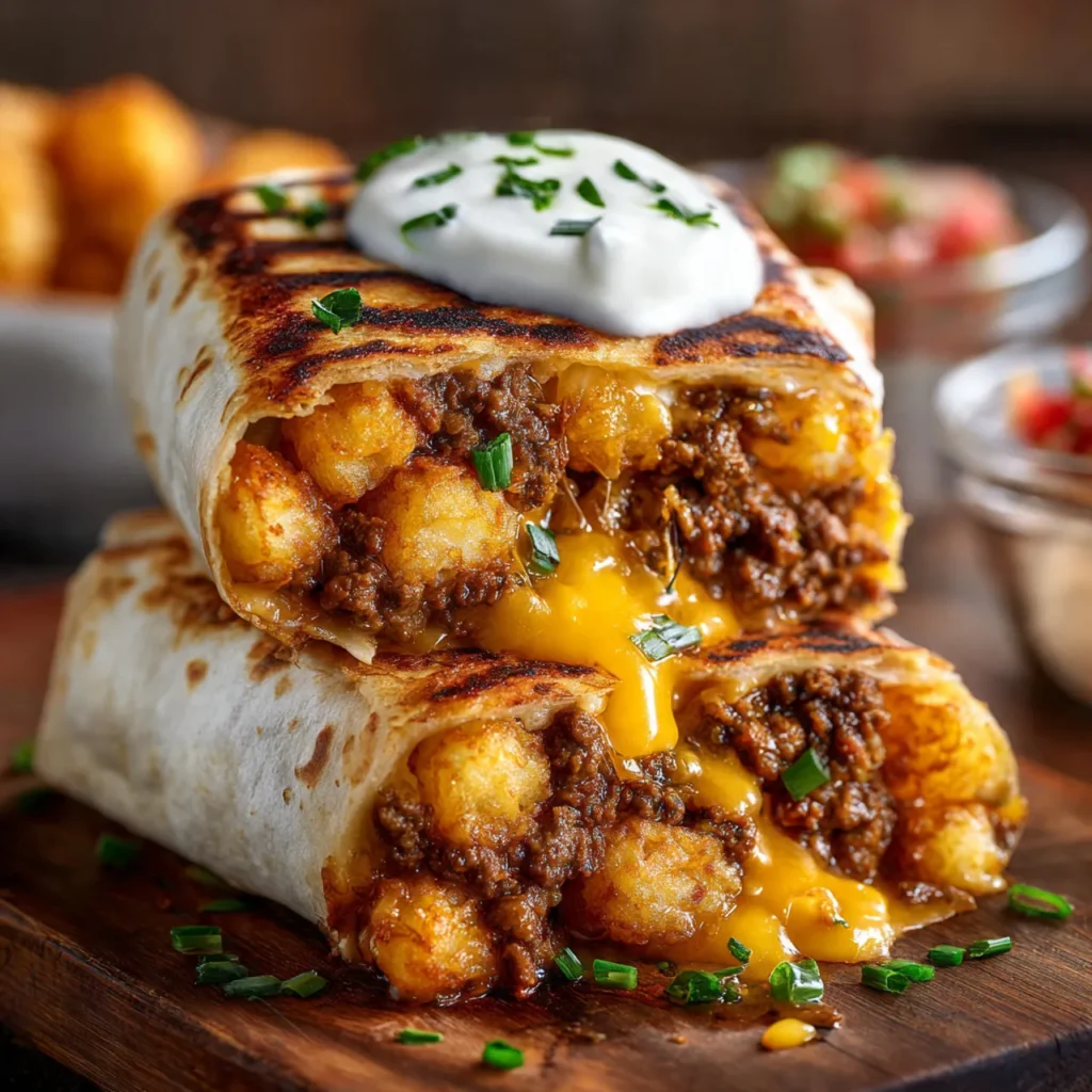 Cheesy Potato Burritos