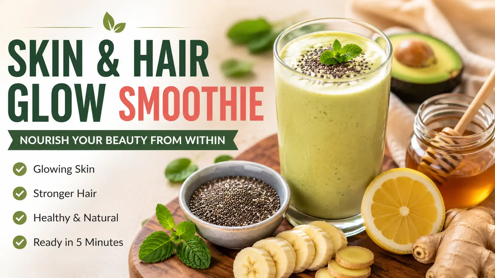 Smoothie Recipe for Glowing Skin and Healthier Hair